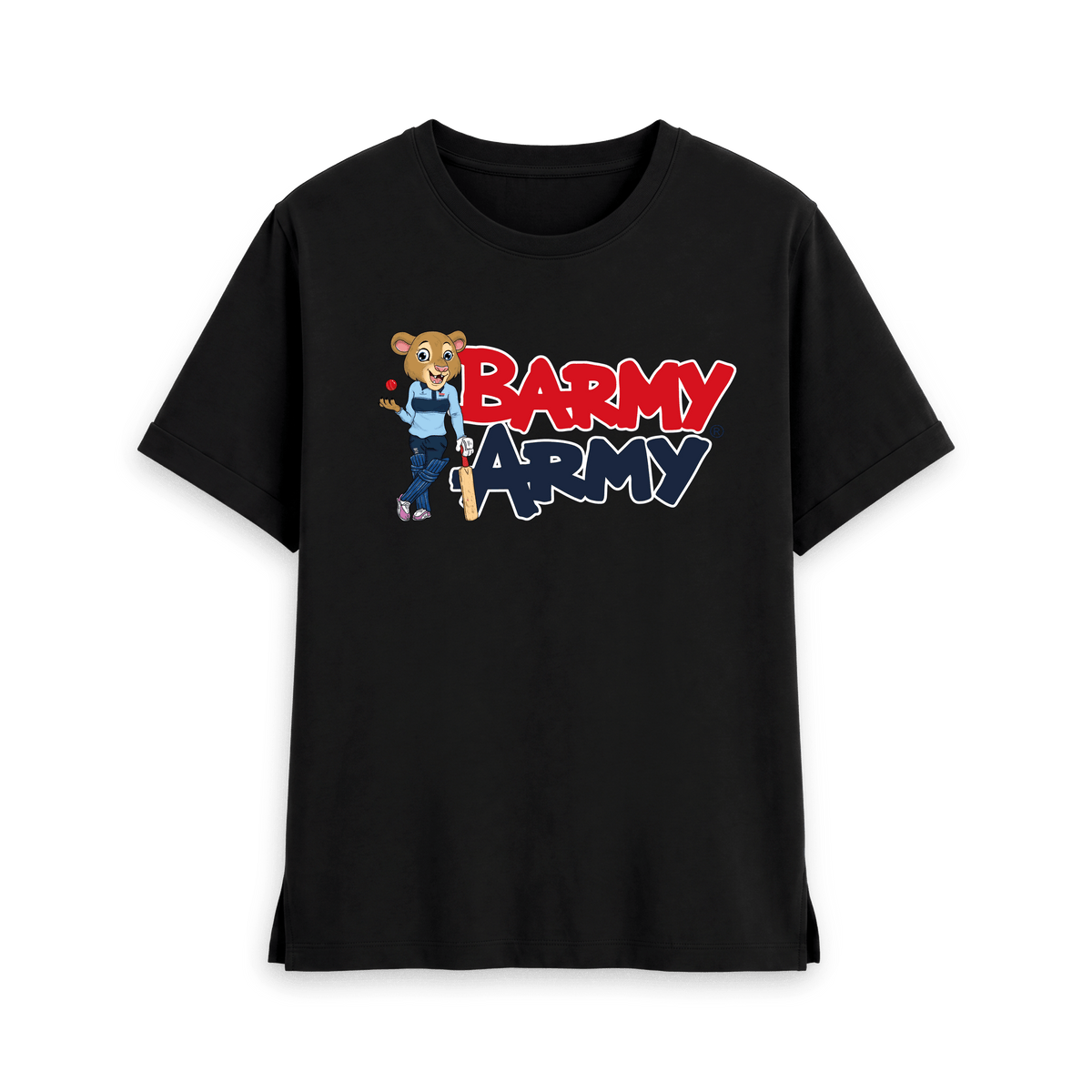Black Printed T-shirt Front