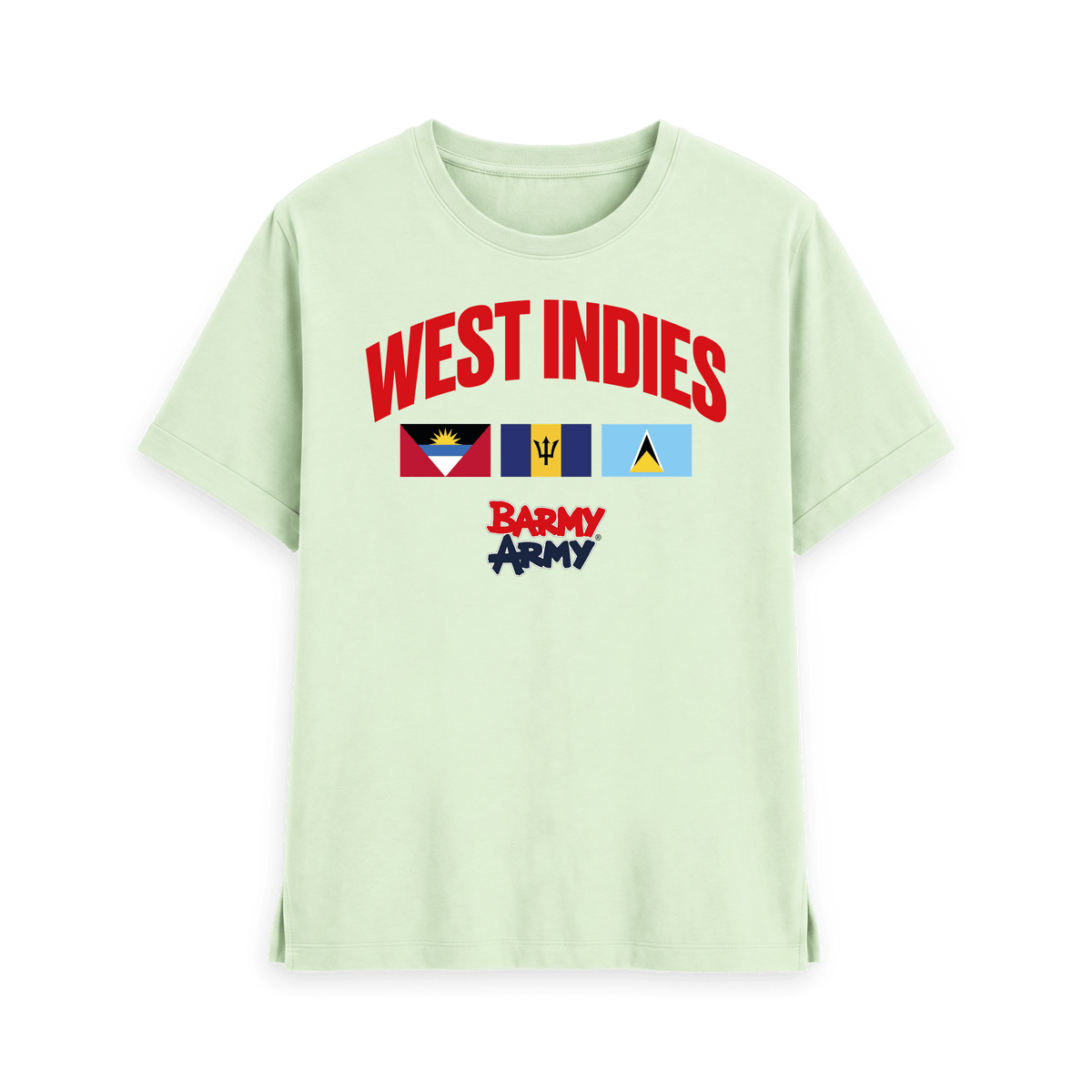 Pastel Green Printed T-shirt Front
