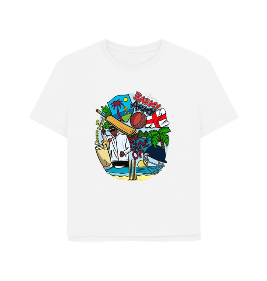 White Barmy Army x Luke Horton Tour Tee - Ladies