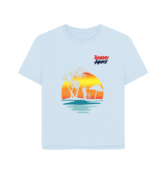Sky Blue Barmy Army WI Graphic Tee - Ladies