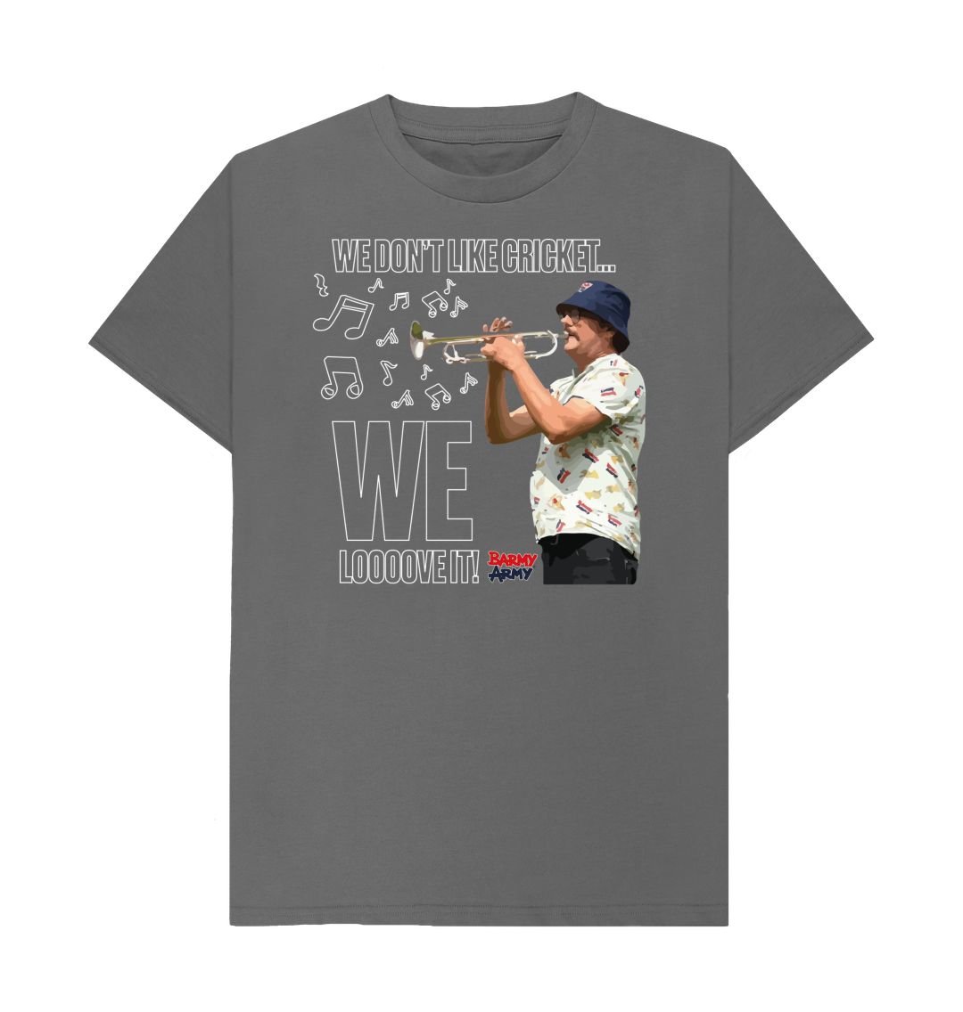 Slate Grey Barmy Army WI Trumpet Shirt - Mens