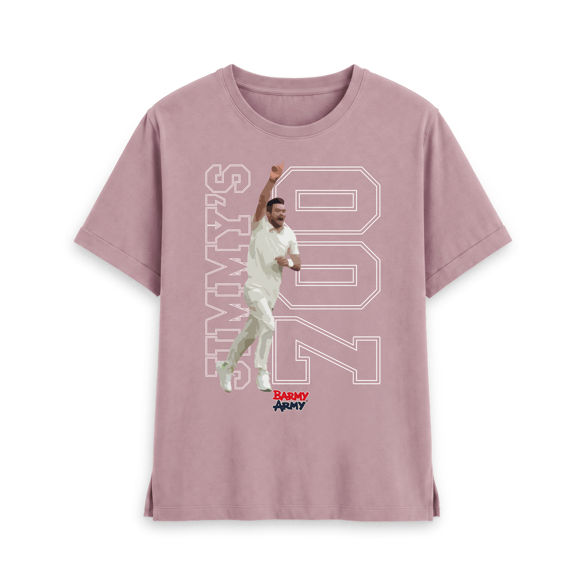 Mauve Printed T-shirt Front