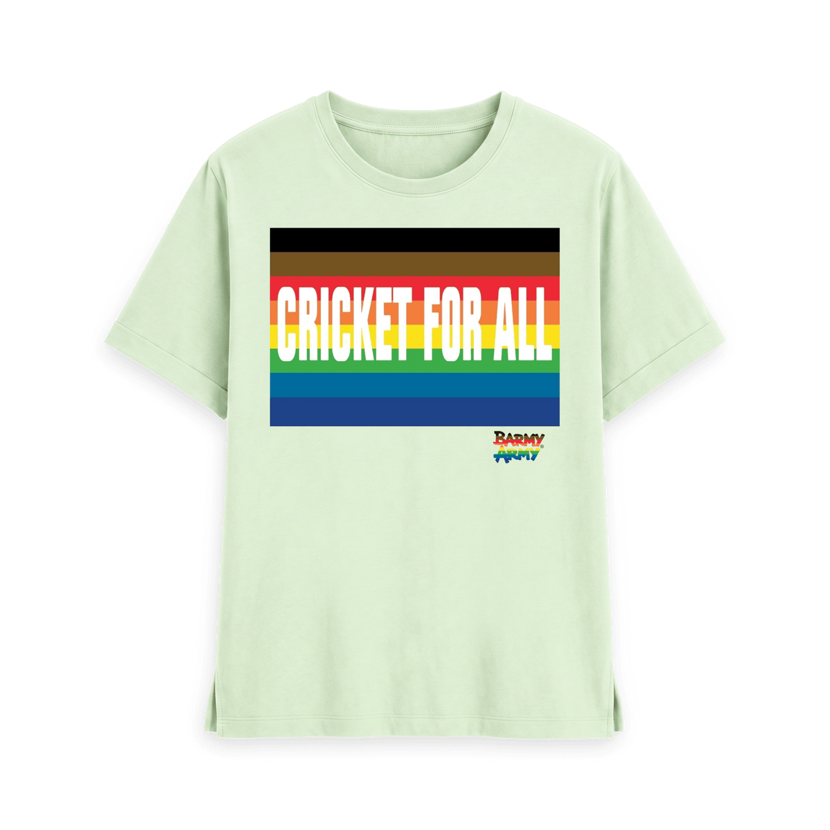 Pastel Green Printed T-shirt Front