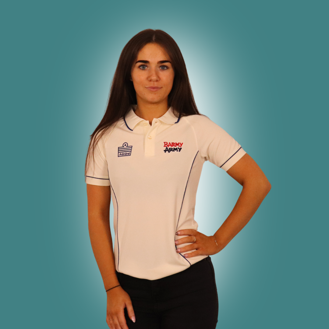 Admiral 2005 x Barmy Army South Africa Cape Town Polo - White