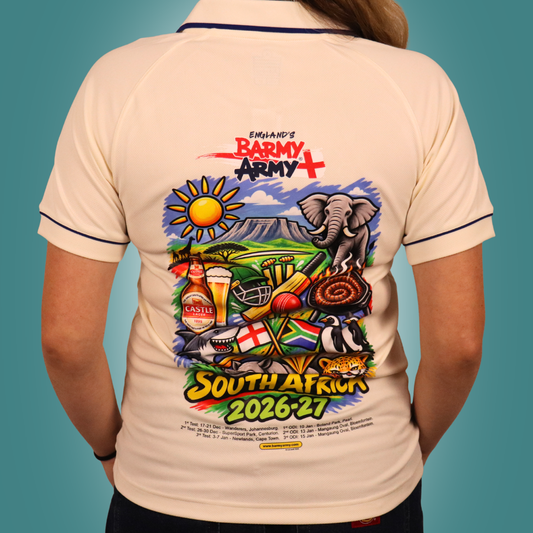 Admiral 2005 x Barmy Army South Africa Full Tour Polo - White