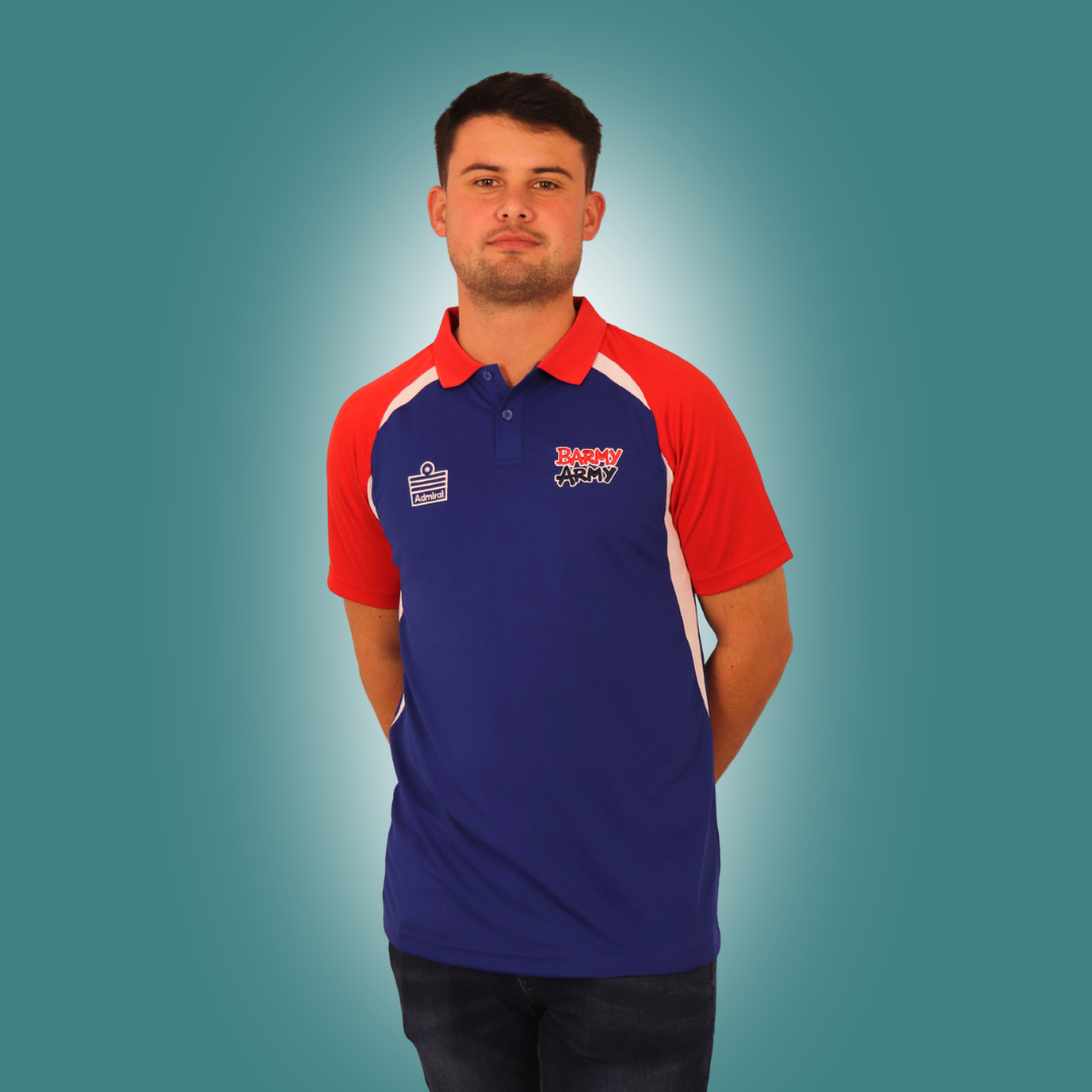 Admiral x Barmy Army South Africa Cape Town Polo - Blue