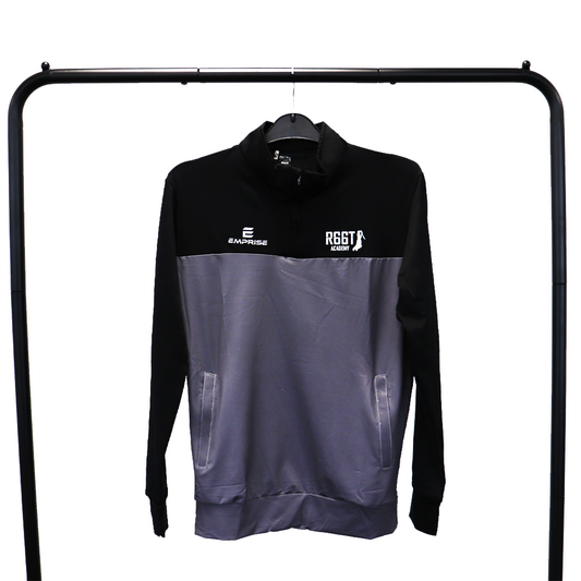 R66T Academy Kids Grey & Black 1/4 Zip