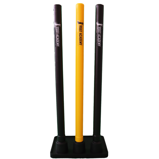 R66T Academy Stumps - Rubber Cricket Stumps (yellow)