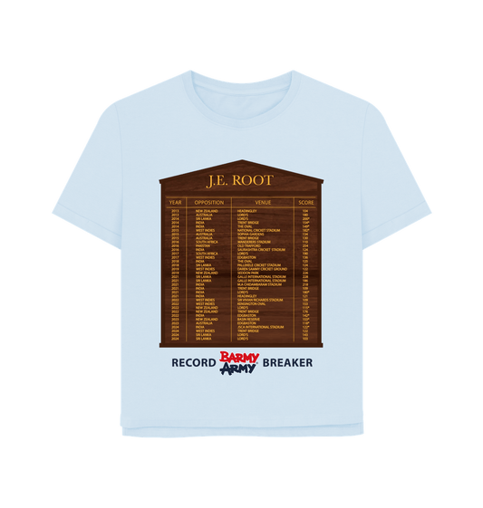 Sky Blue Barmy Army ROOT Honours Board Tee - Ladies