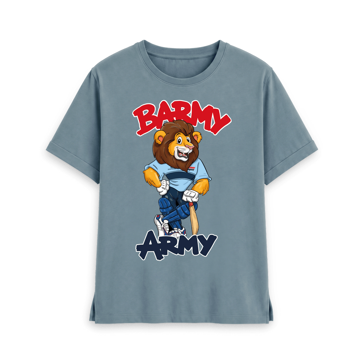 Stone Blue Printed T-shirt Front