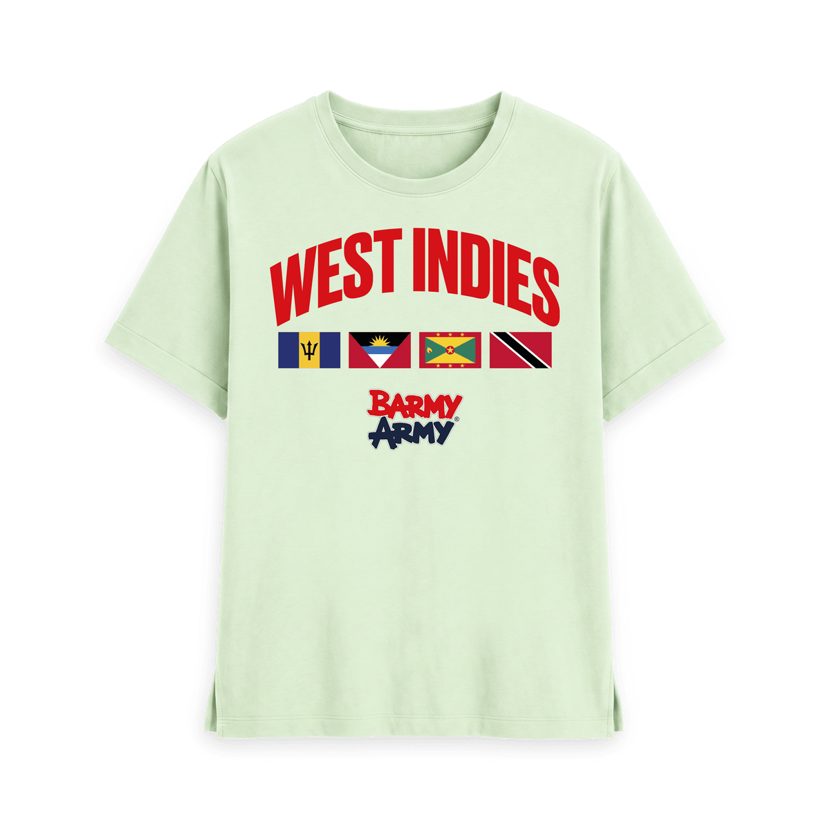 Pastel Green Printed T-shirt Front