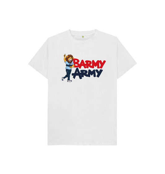 White Barmy Army Mascot Send Off Tee - Juniors