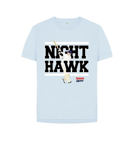 Sky Blue Barmy Army Night Hawk Ladies Relax Fit Tee