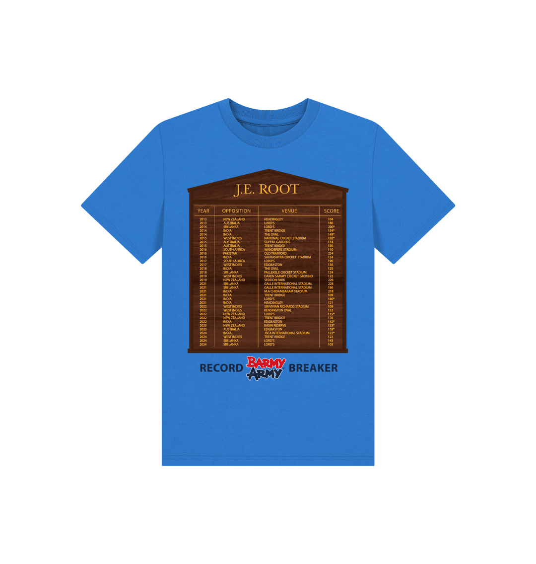 Bright Blue Barmy Army ROOT Honours Board Tee - Kids
