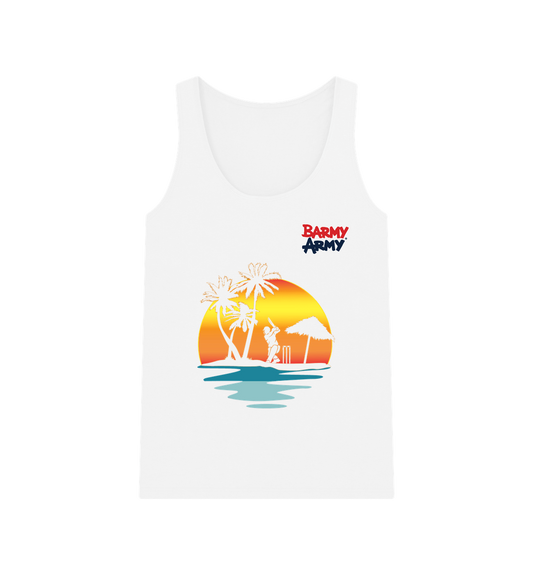 White Barmy Army WI Graphic Vest - Ladies