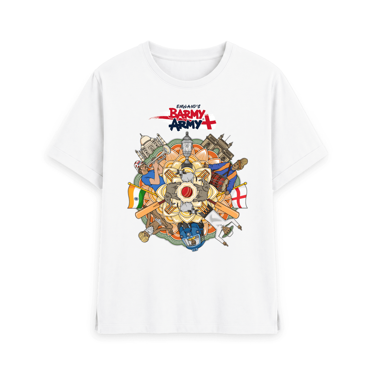 White Printed T-shirt Front