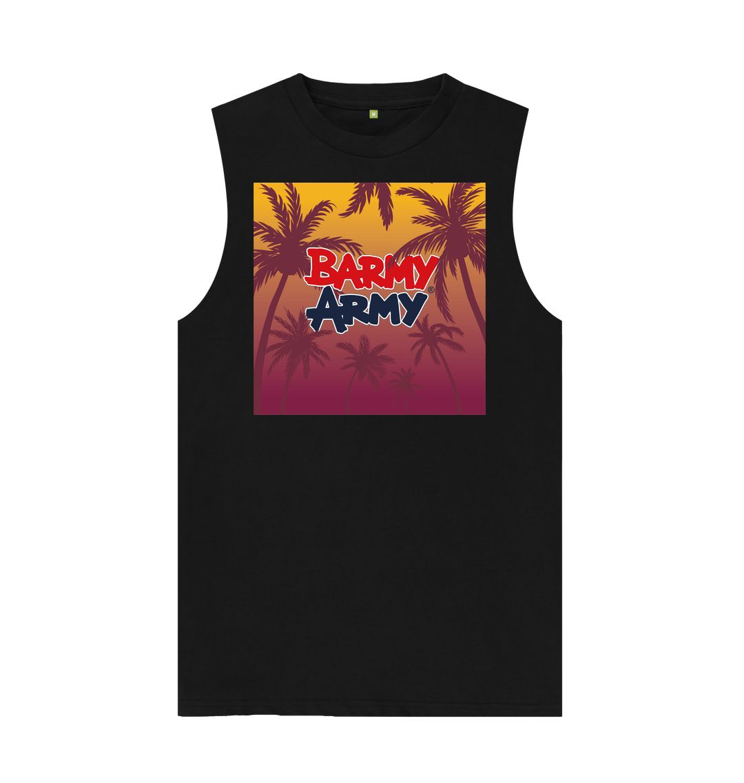 Black Barmy Army WI Palm Tree Vest - Men