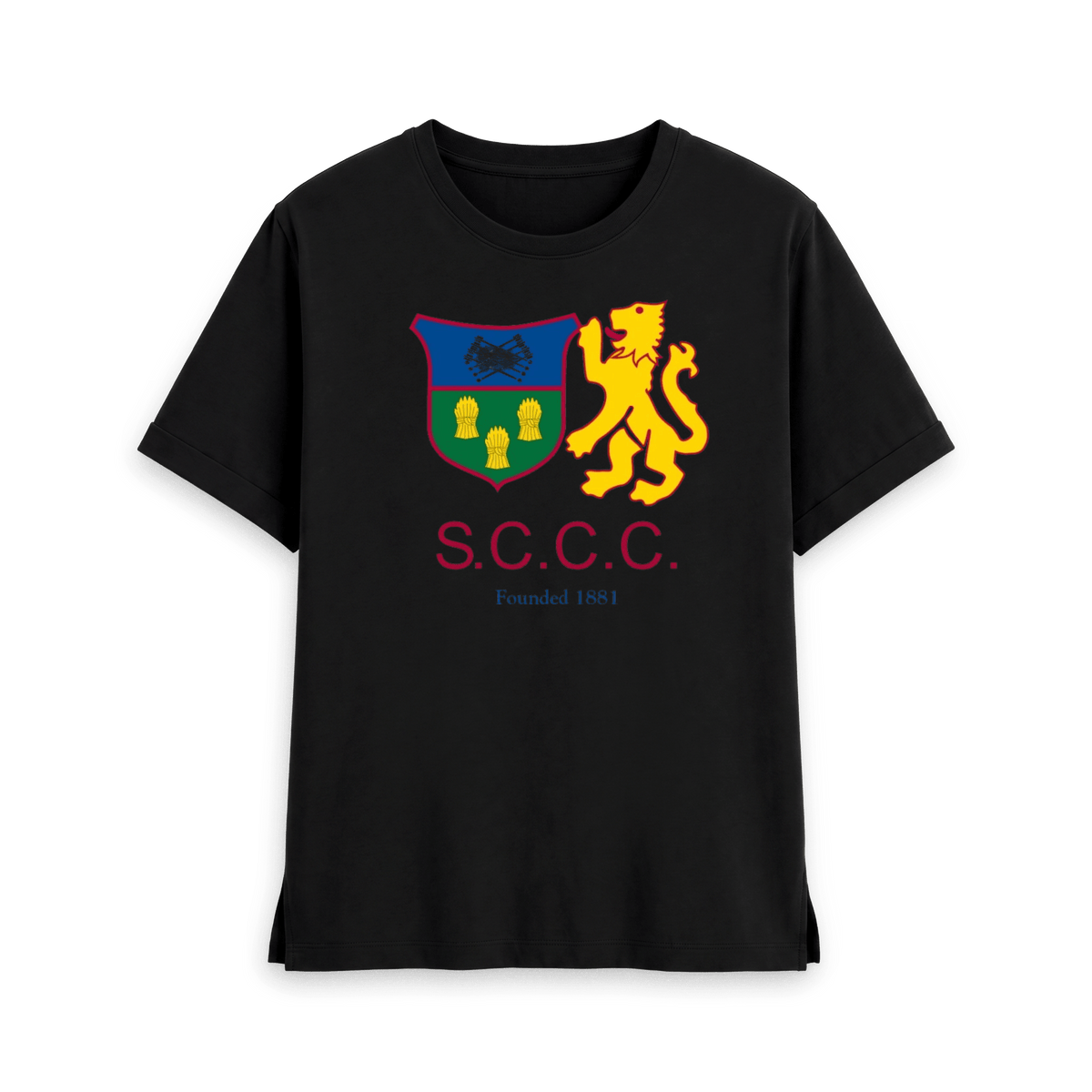 Black Printed T-shirt Front