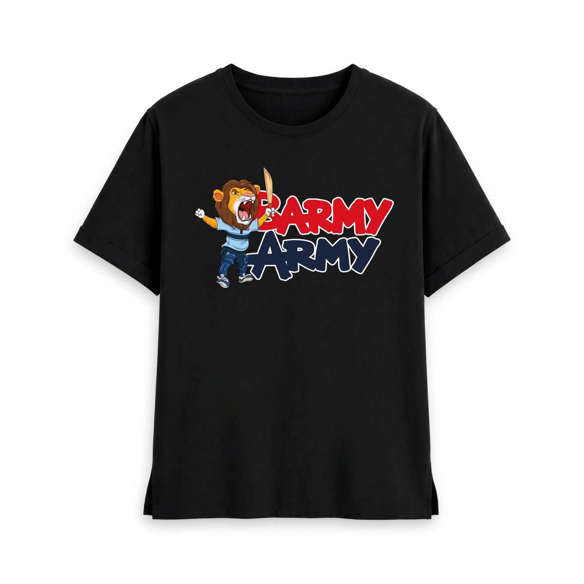 Black Printed T-shirt Front