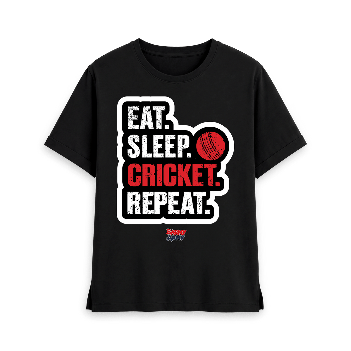 Black Printed T-shirt Front