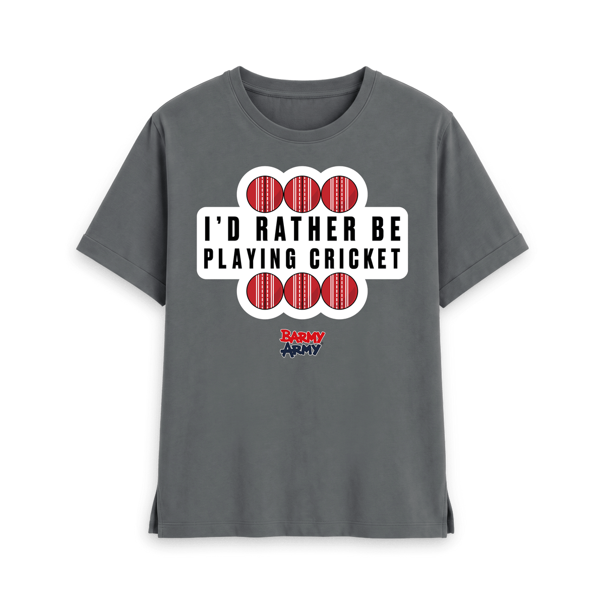 Slate Grey Printed T-shirt Front