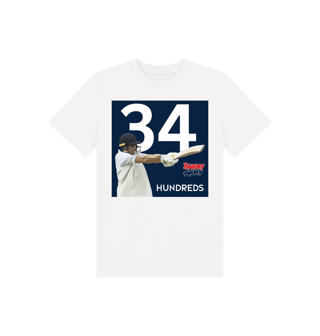 White Barmy Army ROOT 34 Hundreds Tee - Kids