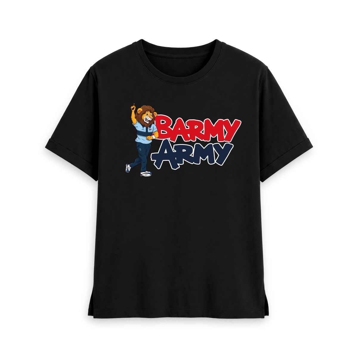 Black Printed T-shirt Front
