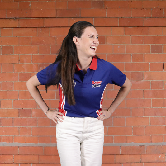 Admiral Womens Polo Shirt - Navy/Red/White