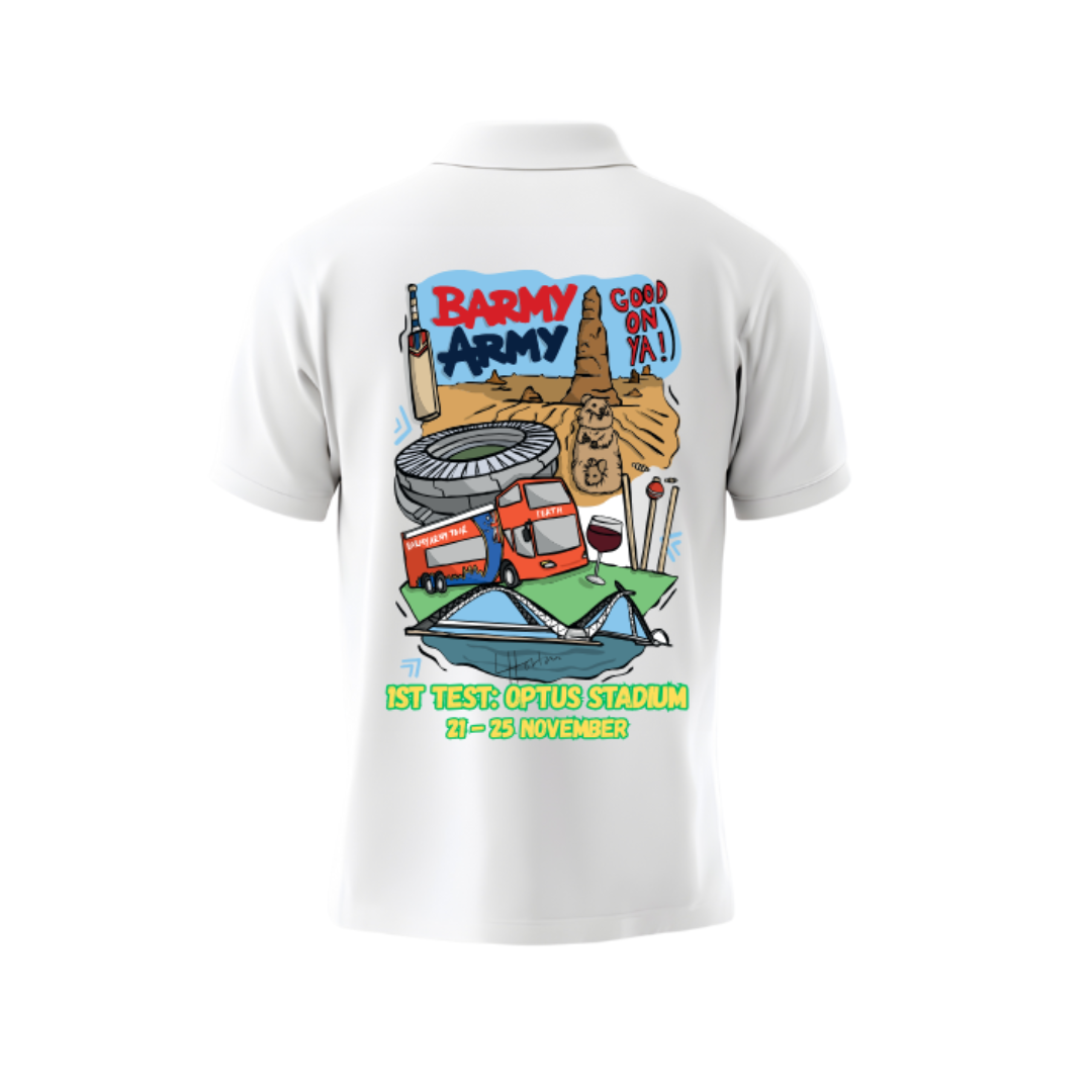 Barmy Army Down Under Tour Polo - Perth