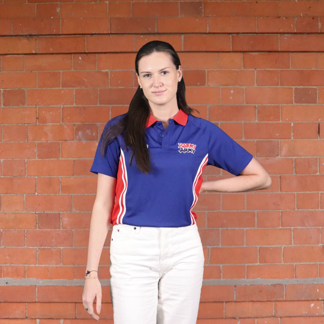Admiral Womens Polo Shirt - Navy/Red/White