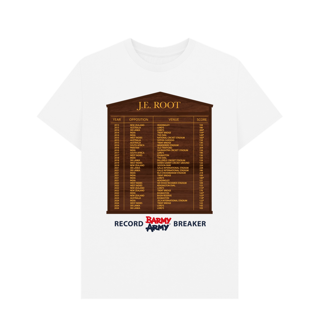 White Barmy Army ROOT Honours Board Tee - Men's