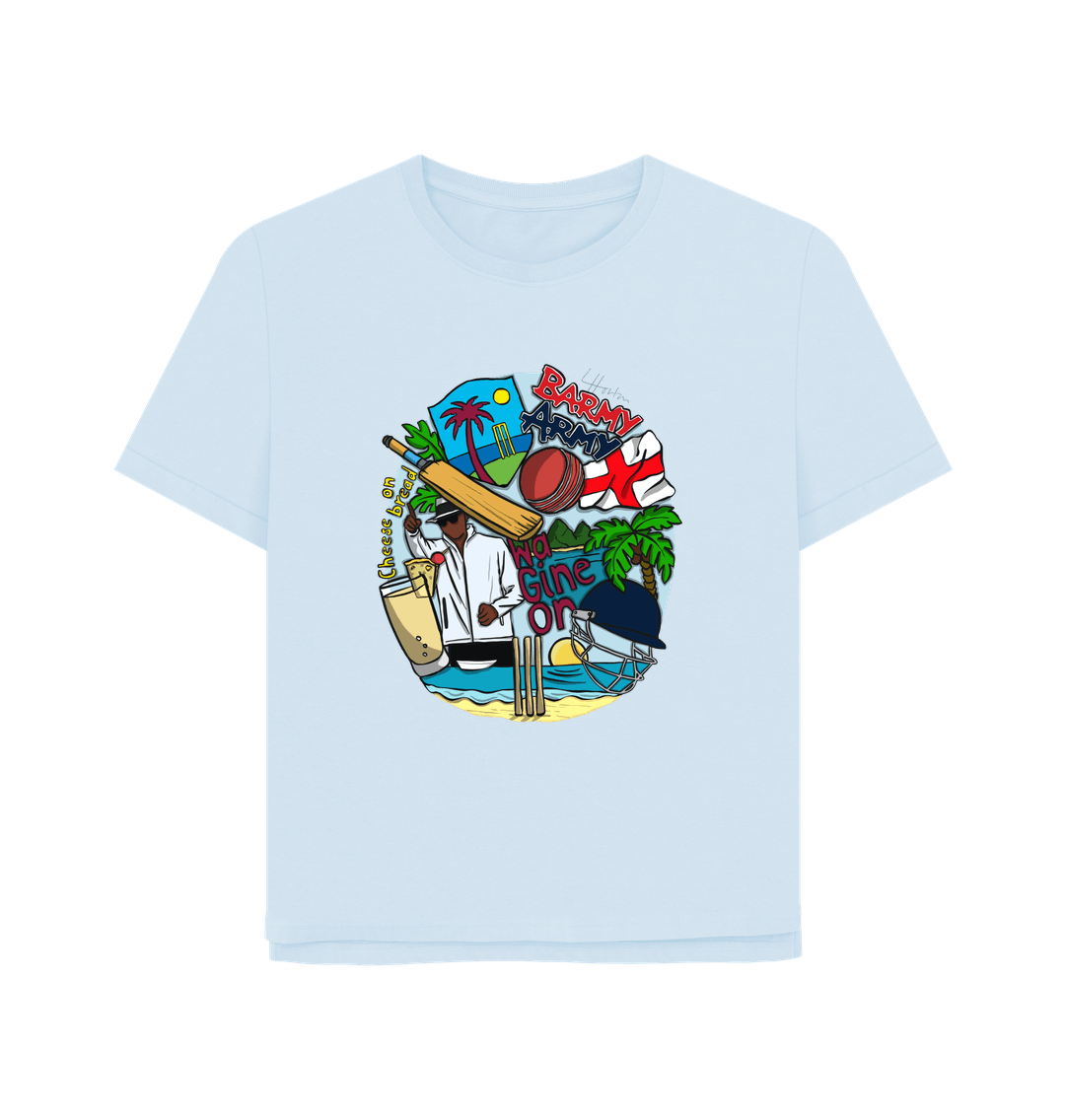 Sky Blue Barmy Army x Luke Horton Tour Tee - Ladies