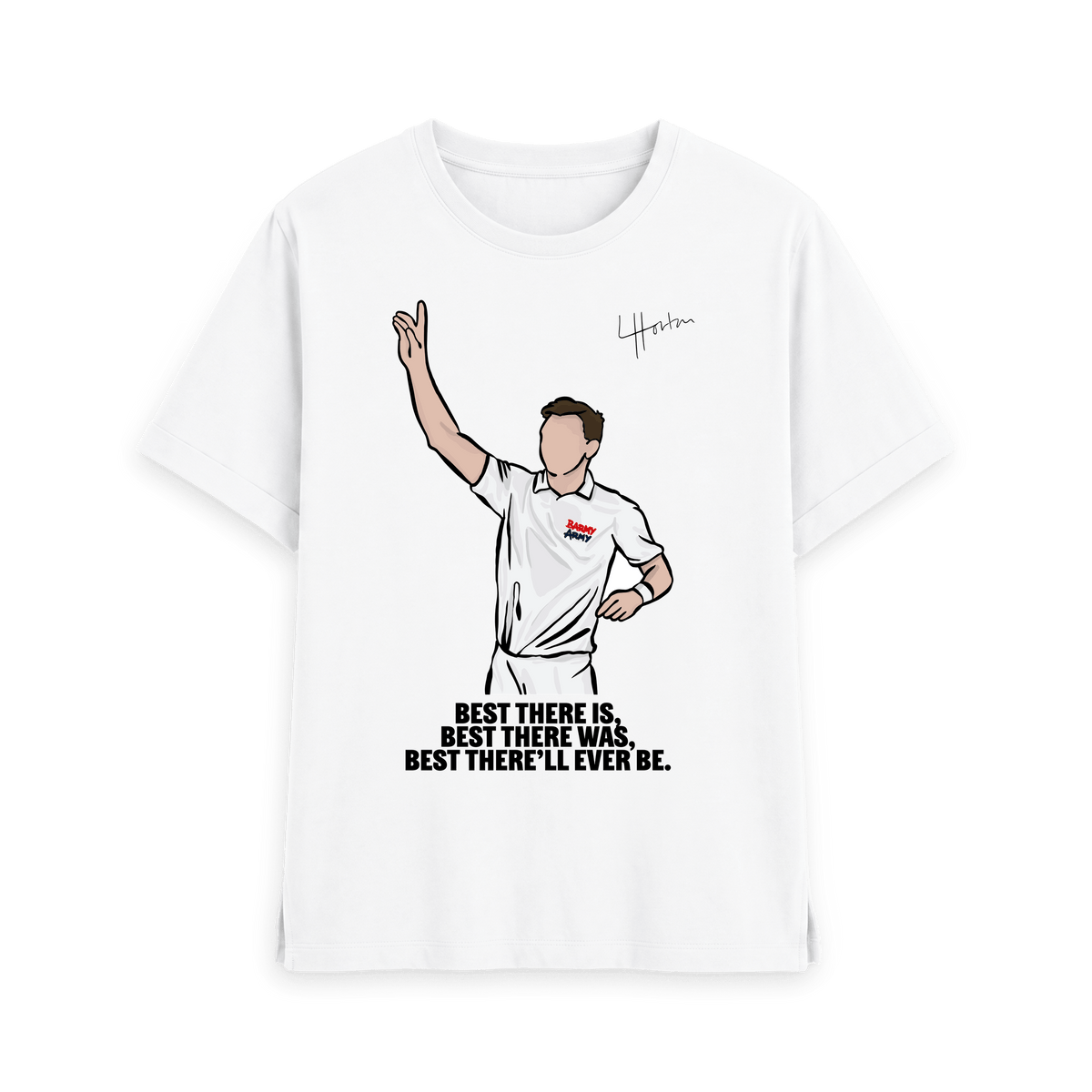 White Printed T-shirt Front