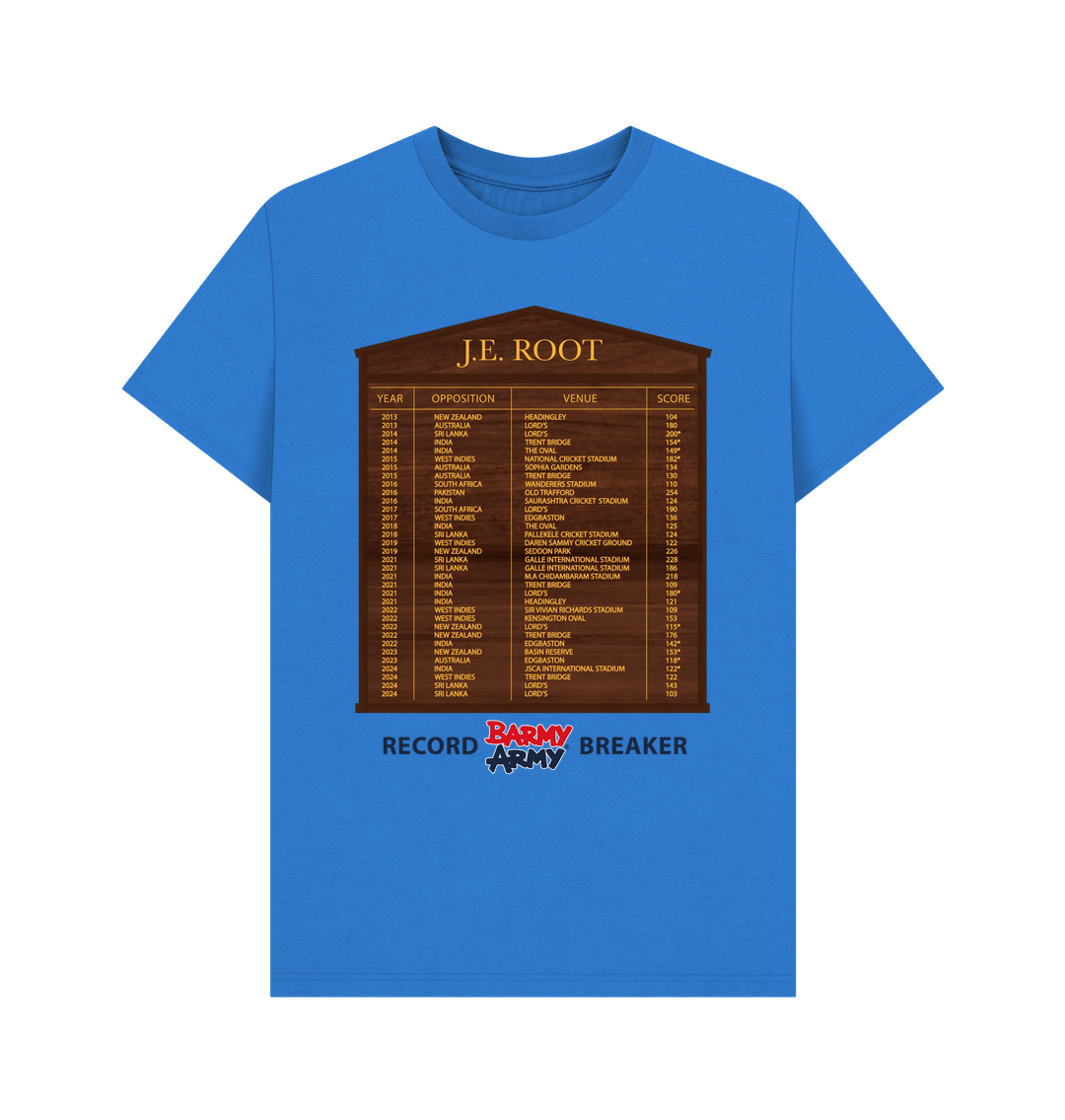 Bright Blue Barmy Army ROOT Honours Board Tee - Men's