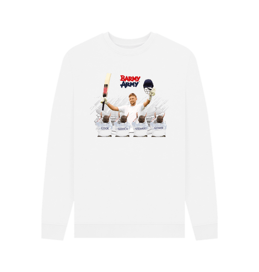 White Barmy Army Root Ovation Sweater