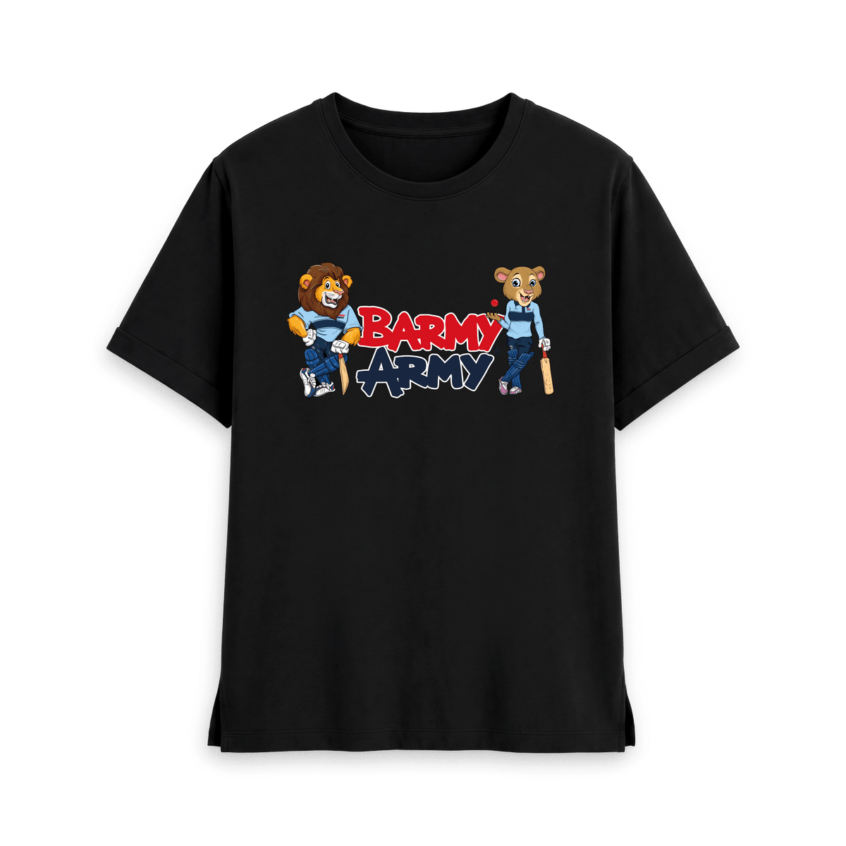 Black Printed T-shirt Front