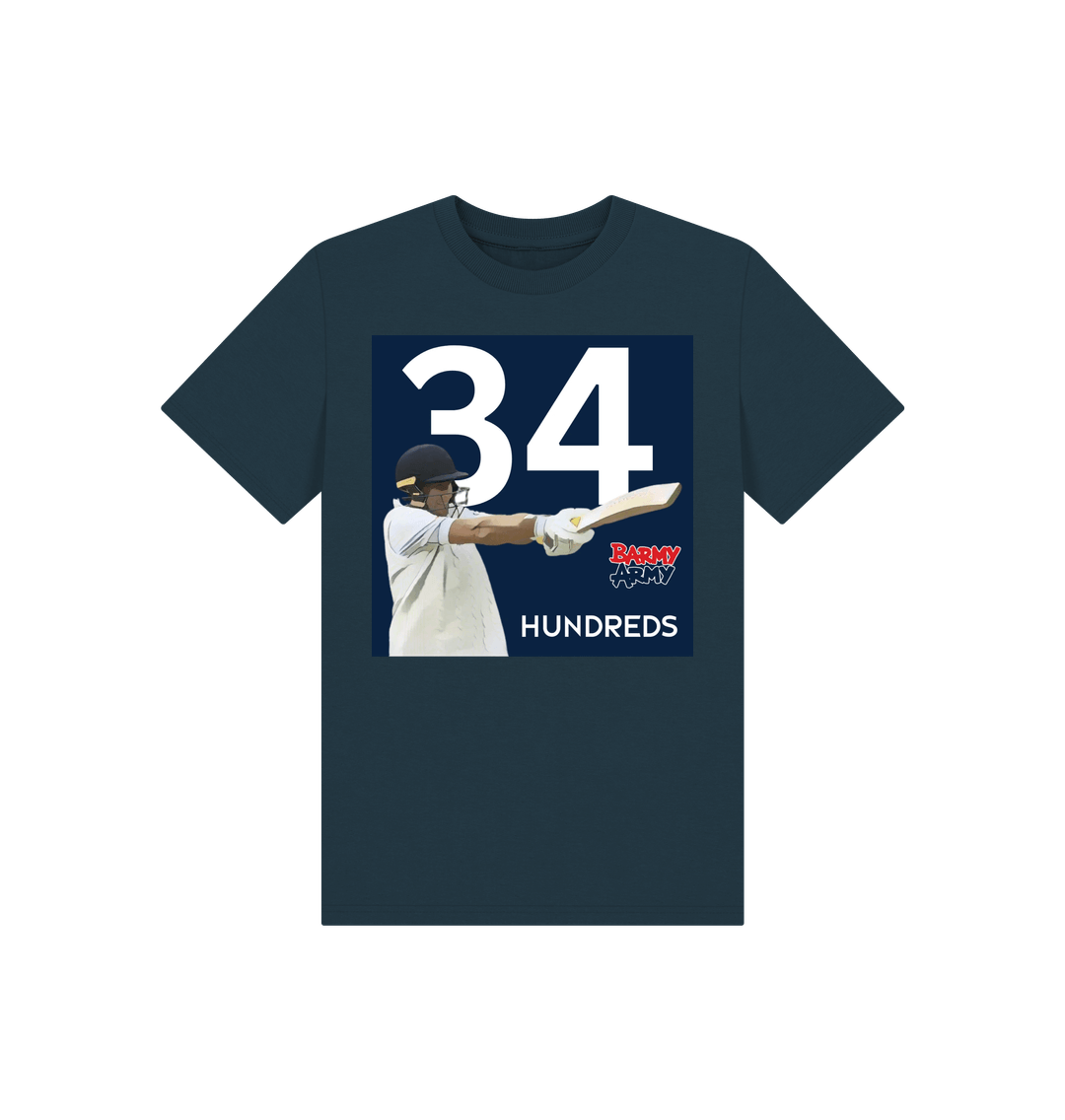 Denim Blue Barmy Army ROOT 34 Hundreds Tee - Kids