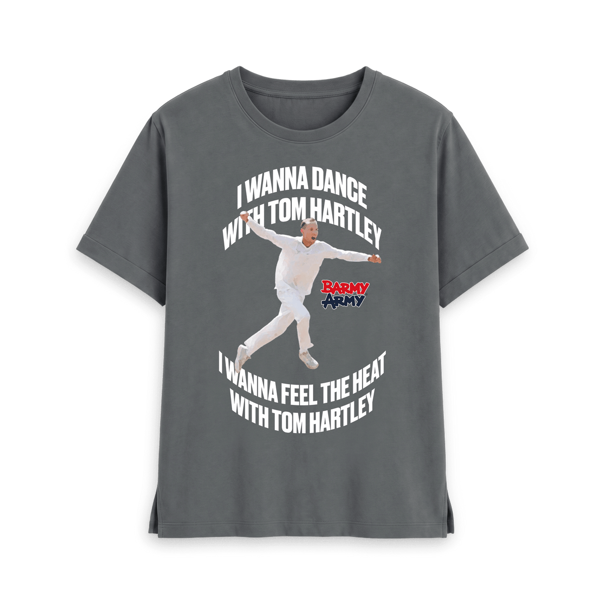 Slate Grey Printed T-shirt Front