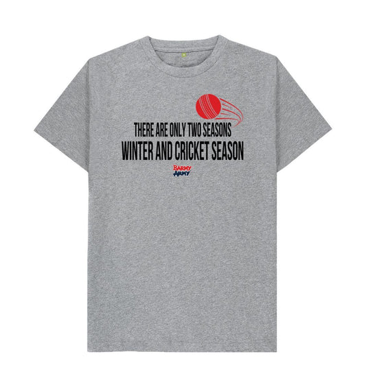 Athletic Grey Barmy Army Two Seasons Slogan Tee - Men's