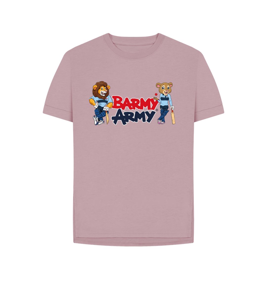 Mauve Barmy Army Mascots Tee - Ladies
