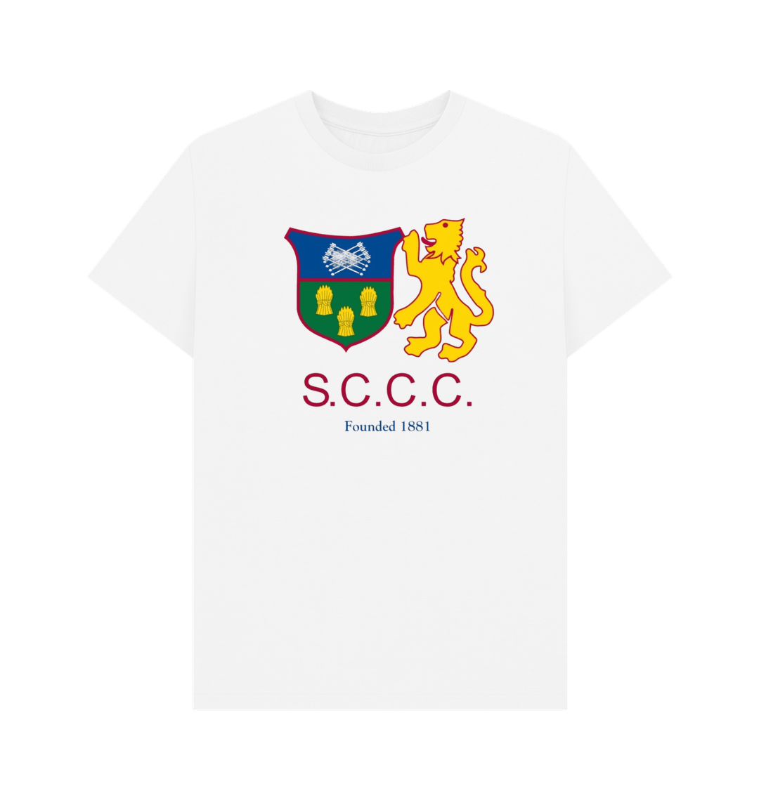 White SCCC Supporters Tee - Mens
