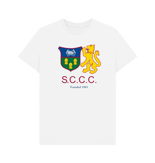 White SCCC Supporters Tee - Mens