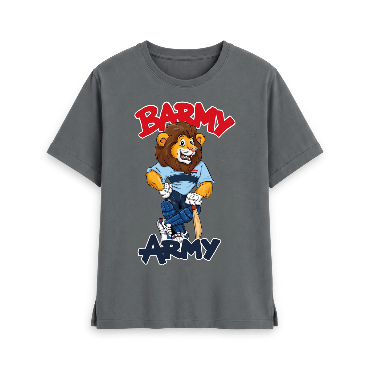 Slate Grey Printed T-shirt Front