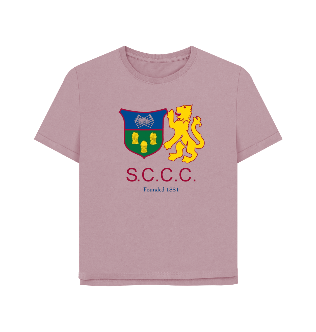 Mauve SCCC Supporters Tee - Ladies