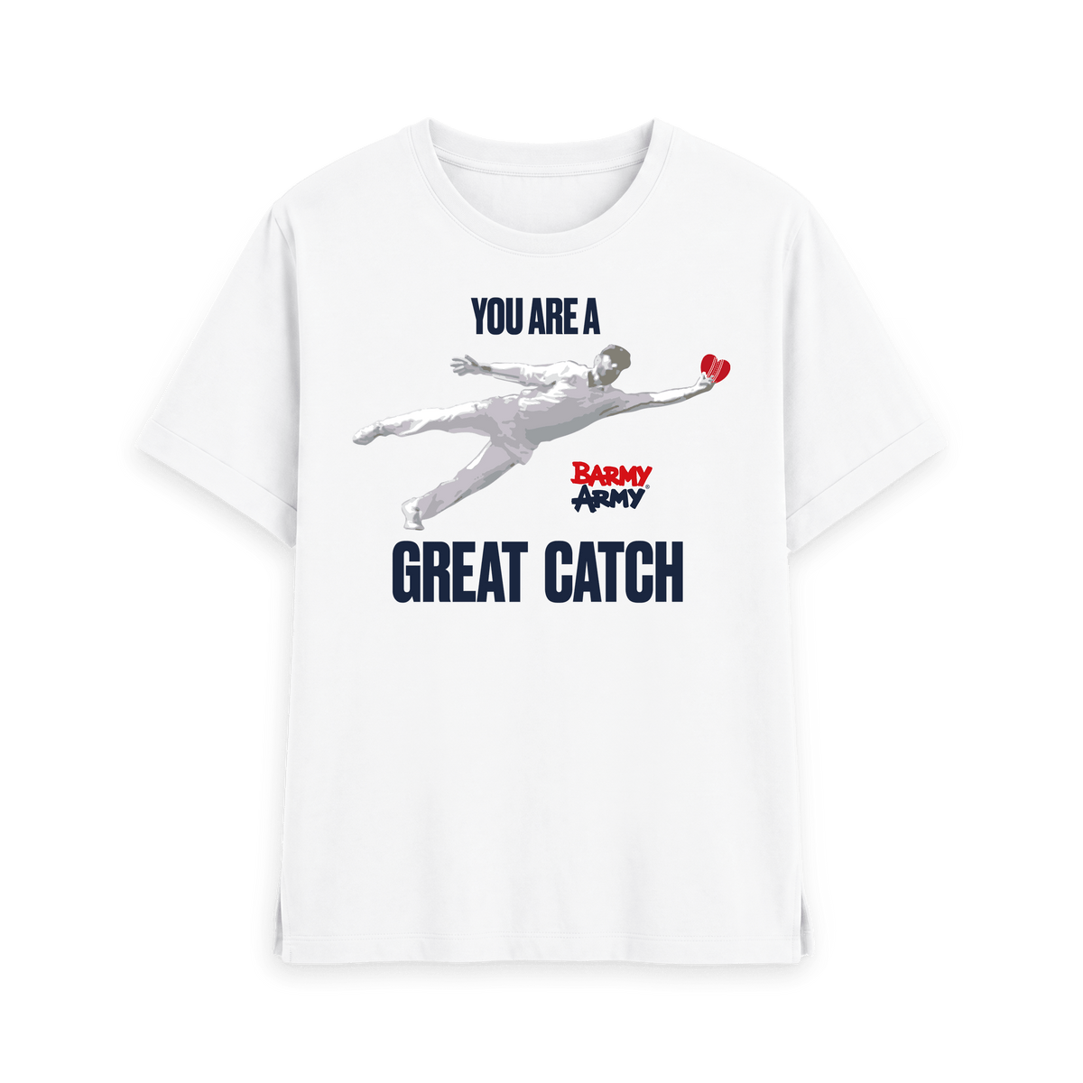 White Printed T-shirt Front