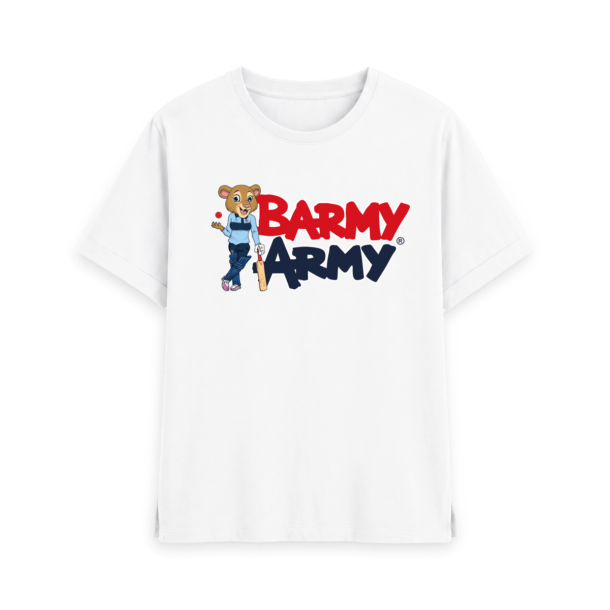 White Printed T-shirt Front