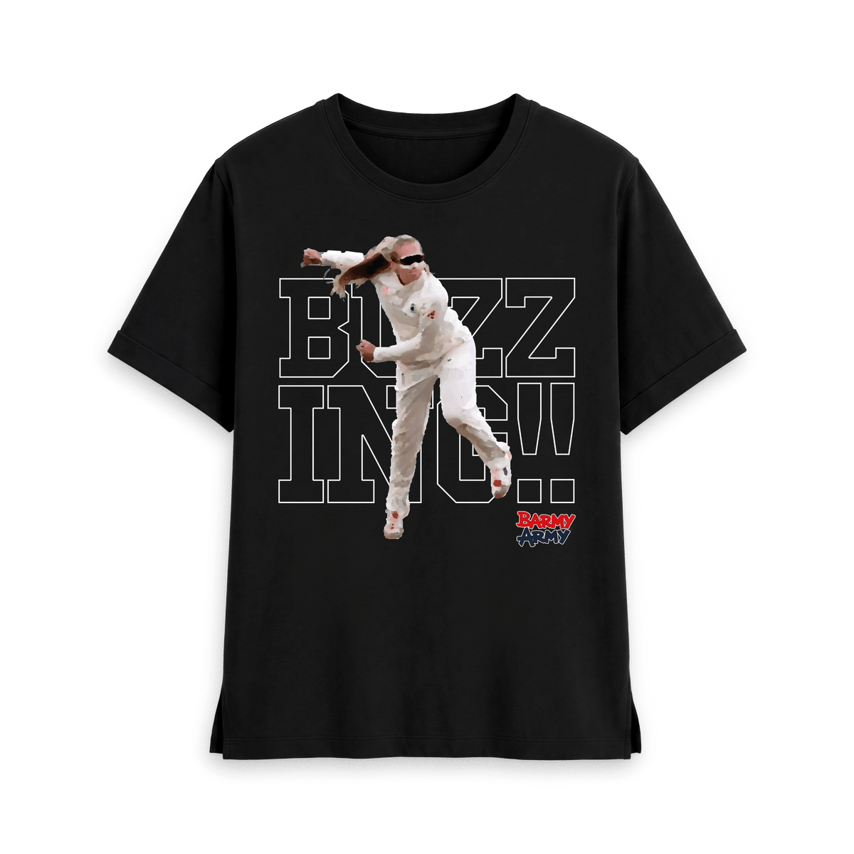 Black Printed T-shirt Front