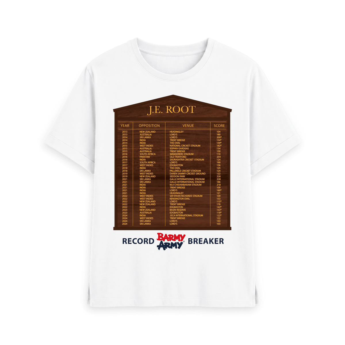 White Printed T-shirt Front