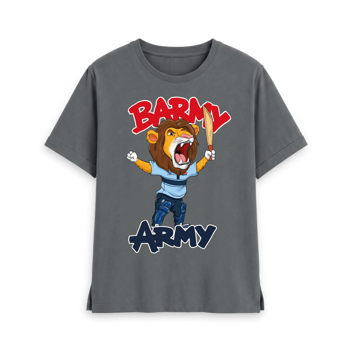 Slate Grey Printed T-shirt Front