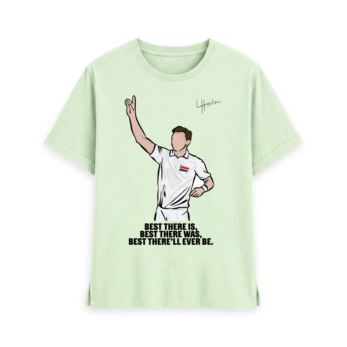 Pastel Green Printed T-shirt Front